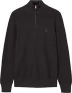 AllSaints Wool Blend Quarter Zip Sweater