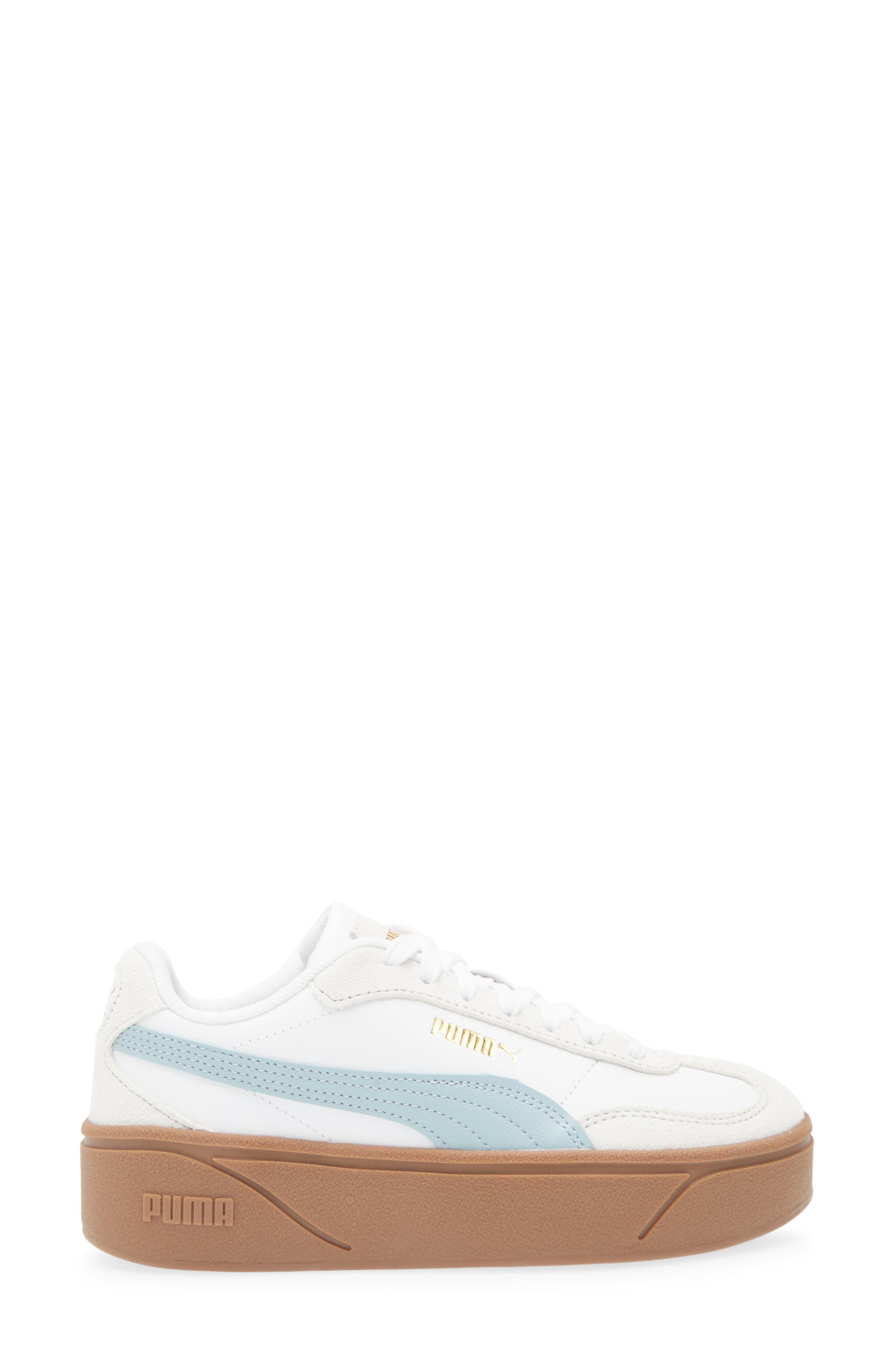 PUMA Club II Era Platform Sneaker, Alternate, color, Puma White-Seafoam