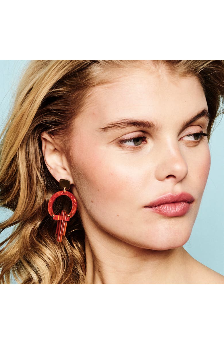 Toolally Petite Art Deco Chandeliers - Sienna Red, Alternate, color, Sienna Red