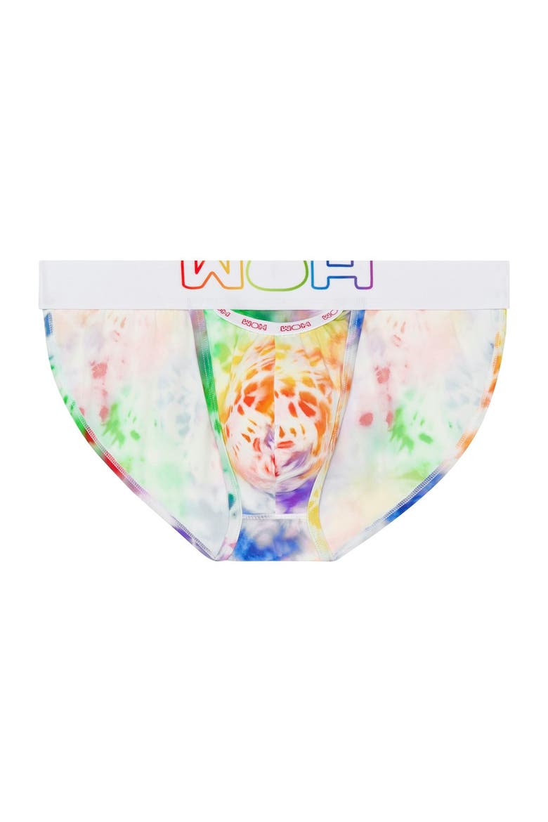 WOH Sexy Fun Tanga Rainbow Briefs, Main, color, Multico Print