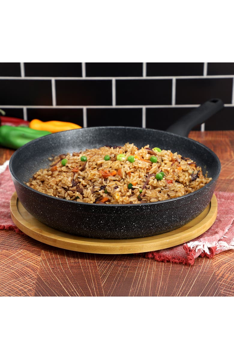 Korkmaz Ornella Nonstick 12 Inch Aluminum Frying Pan, Alternate, color, Black