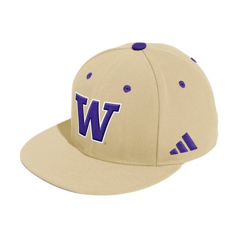 Men's adidas  Gold Washington Huskies On-Field Fitted Baseball Hat