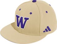 adidas Men's adidas Gold Washington Huskies On-Field Fitted Baseball Hat