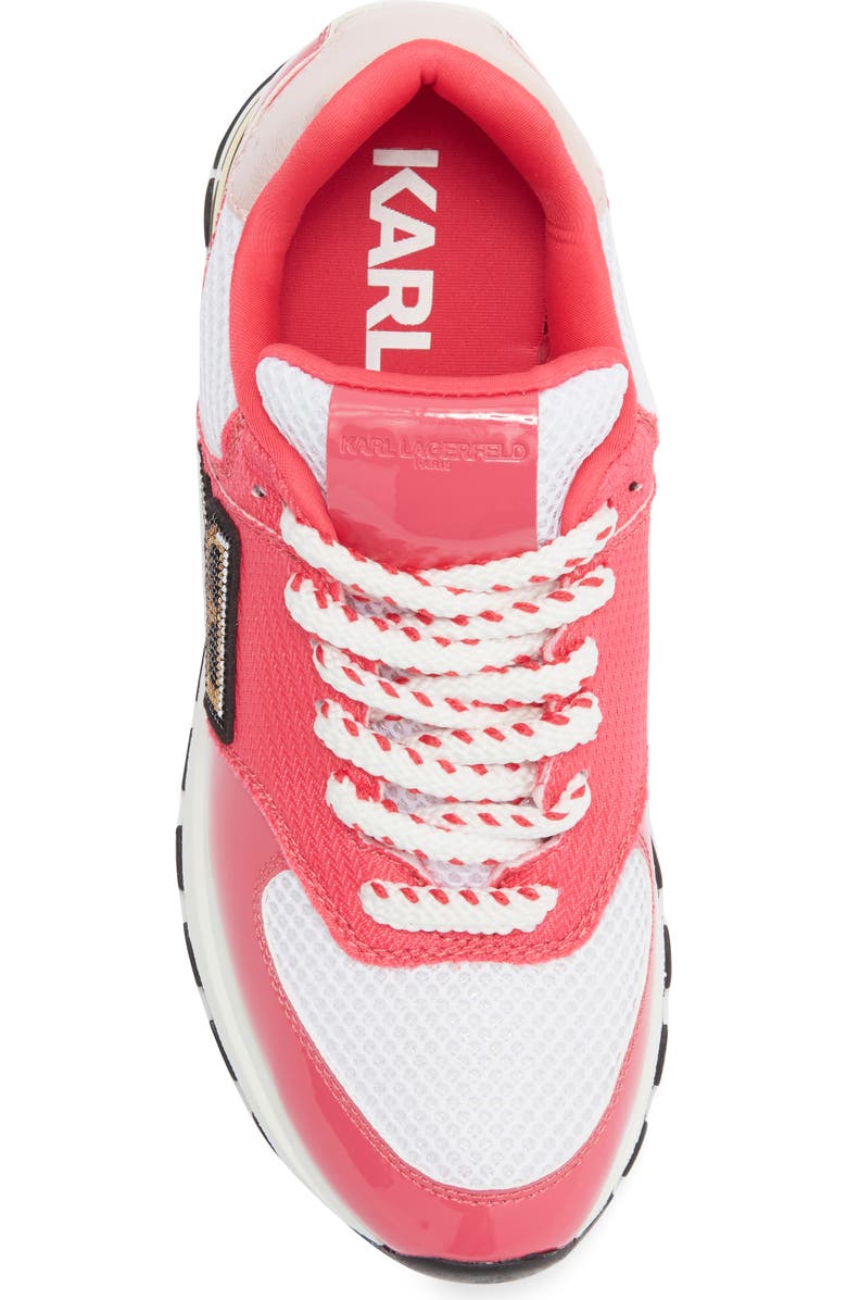 KARL LAGERFELD PARIS Mayu Sneaker, Alternate, color, White/ Teaberry