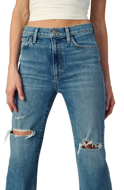 Joe's Jeans The Blake High Rise Wide Leg Crop Jeans In Blue