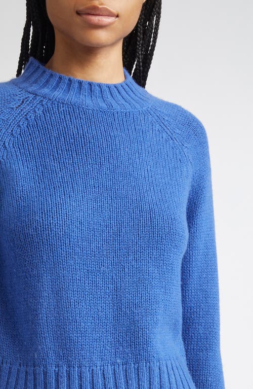 Vince Raglan Sleeve Wool & Cashmere Crewneck Sweater In Blue