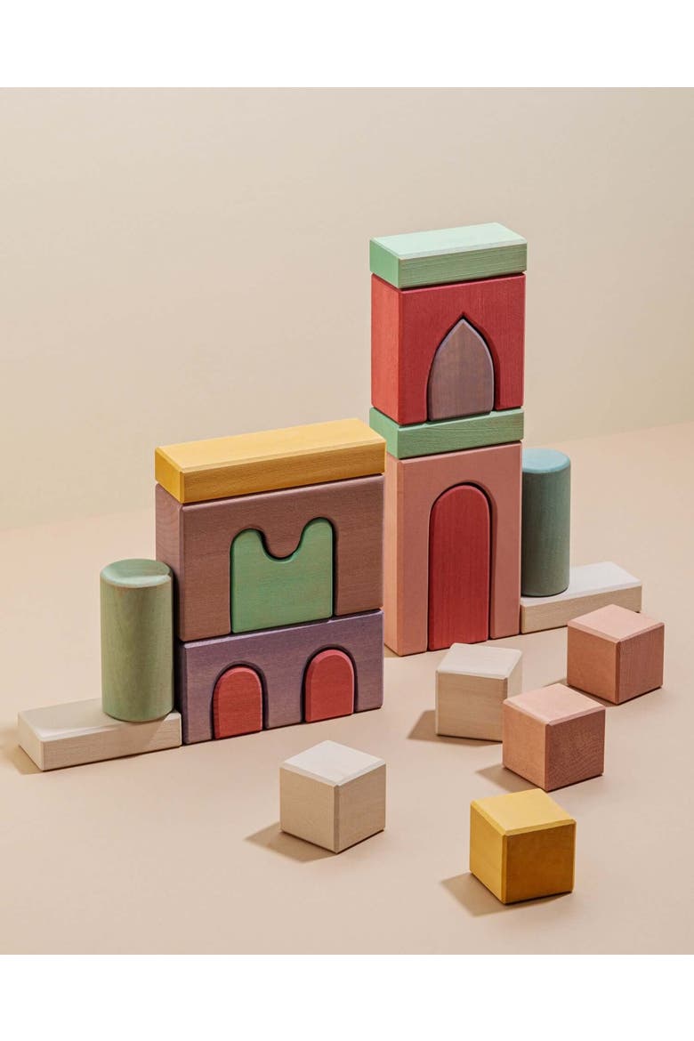 Karen Classic Wooden Building Block Set - 21 Pieces, Alternate, color, Easter
