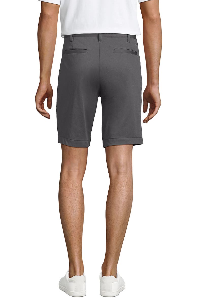 Lands
 End Traditional Fit 9" Flex Performance Golf Shorts, Alternate, color, Charcoal