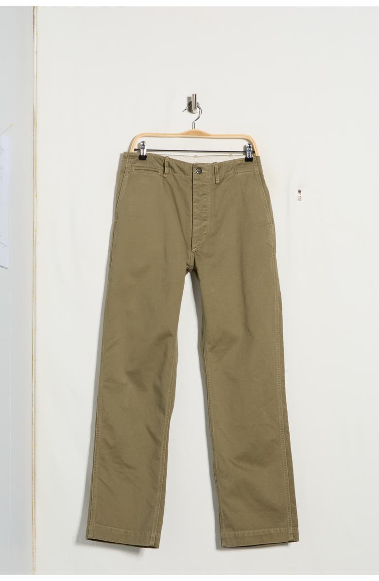 BUCK MASON Paperback Twill Straight Leg Pants, Alternate, color, Fatigue Green