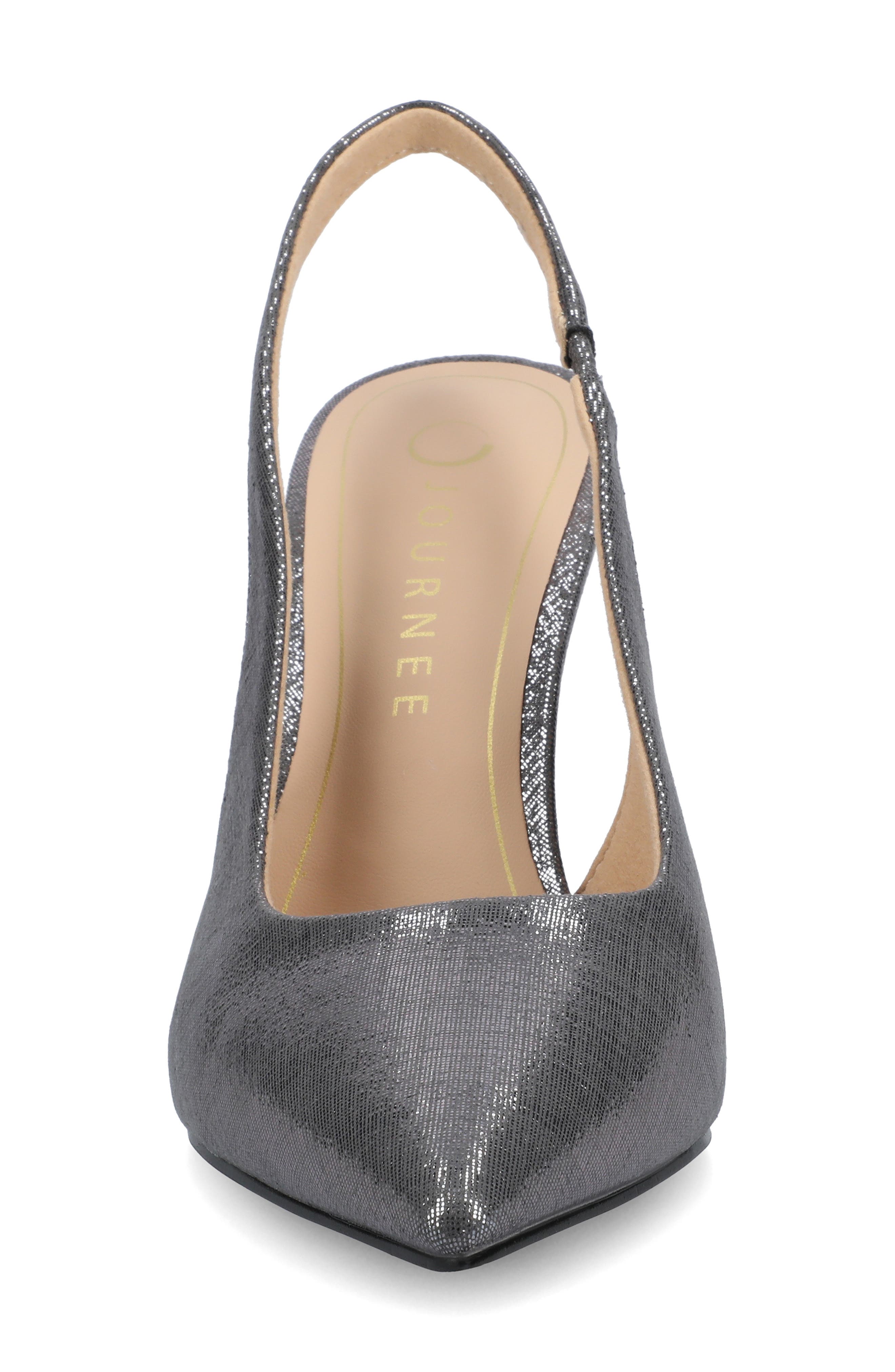 Elenny Slingback Stiletto Pump, Alternate, color, PEWTER
