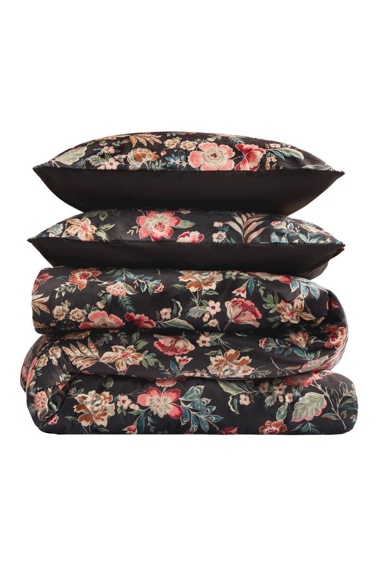 Arcadian Duvet Set, Main, color, BLACK