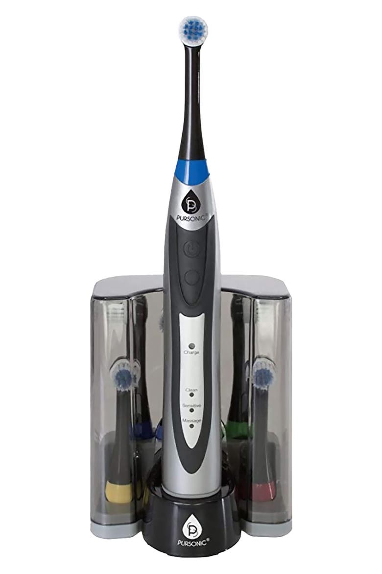 Rechargeable Rotary Oscillation Toothbrush Pro Series Set, Alternate, color, BLACK