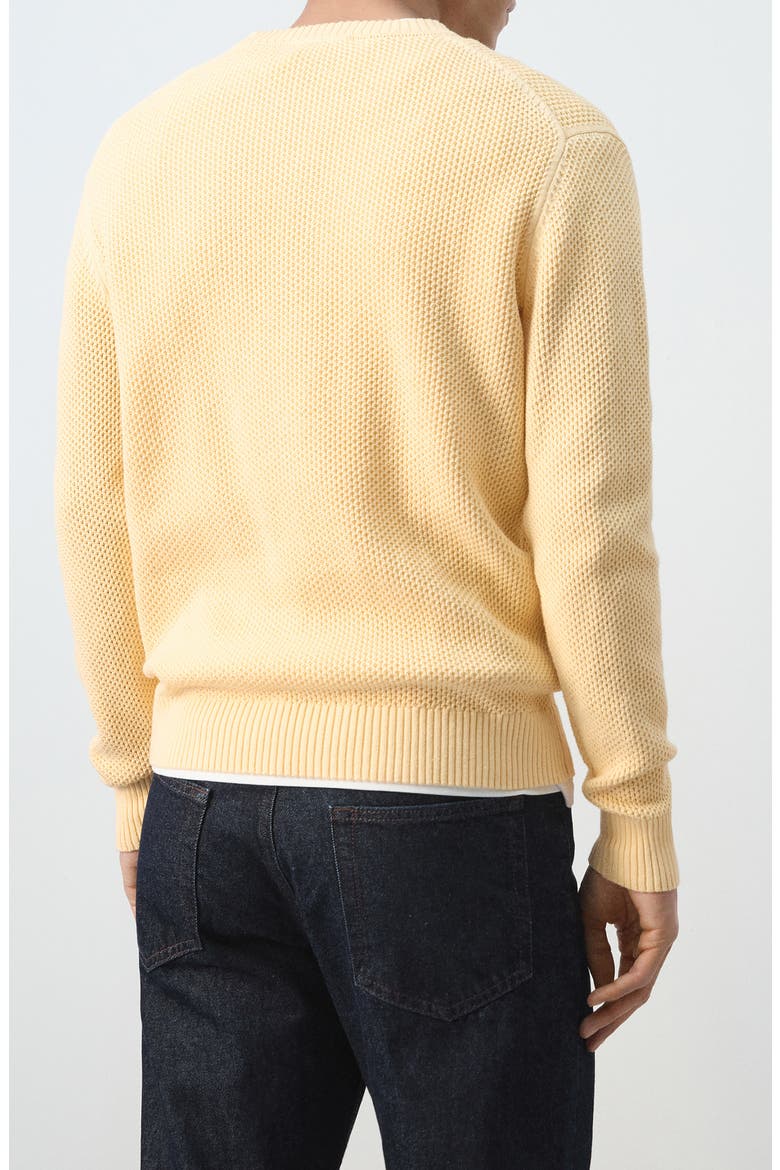 Crewneck Cotton Blend Sweater, Alternate, color, PASTEL YELLOW
