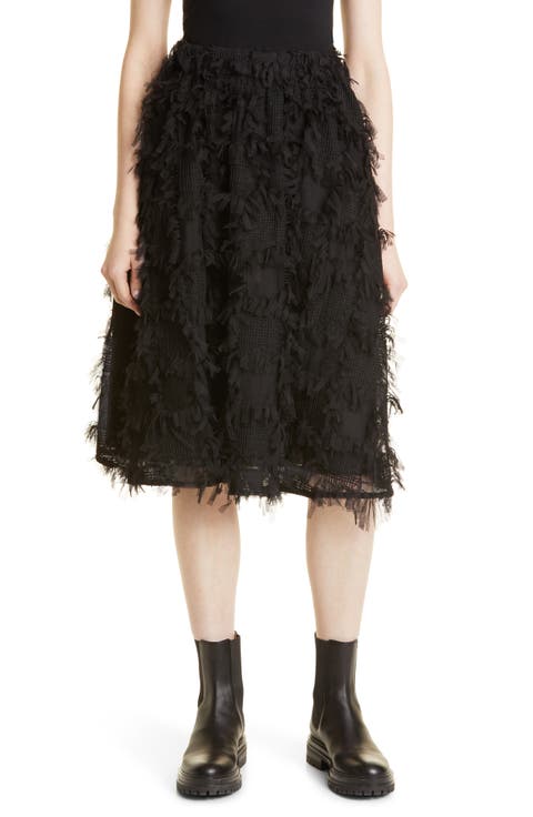 Sirella Mesh Fringe Skirt