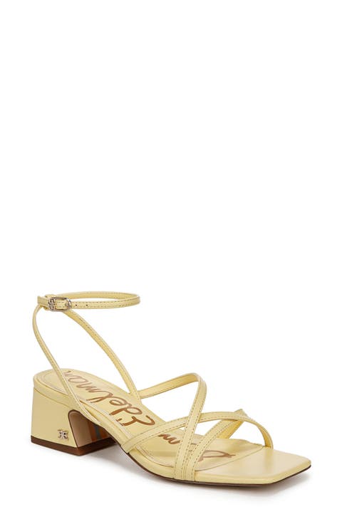 Women's Yellow Low Heel Sandals | Nordstrom Women's Yellow Low Heel Sandals | Nordstrom