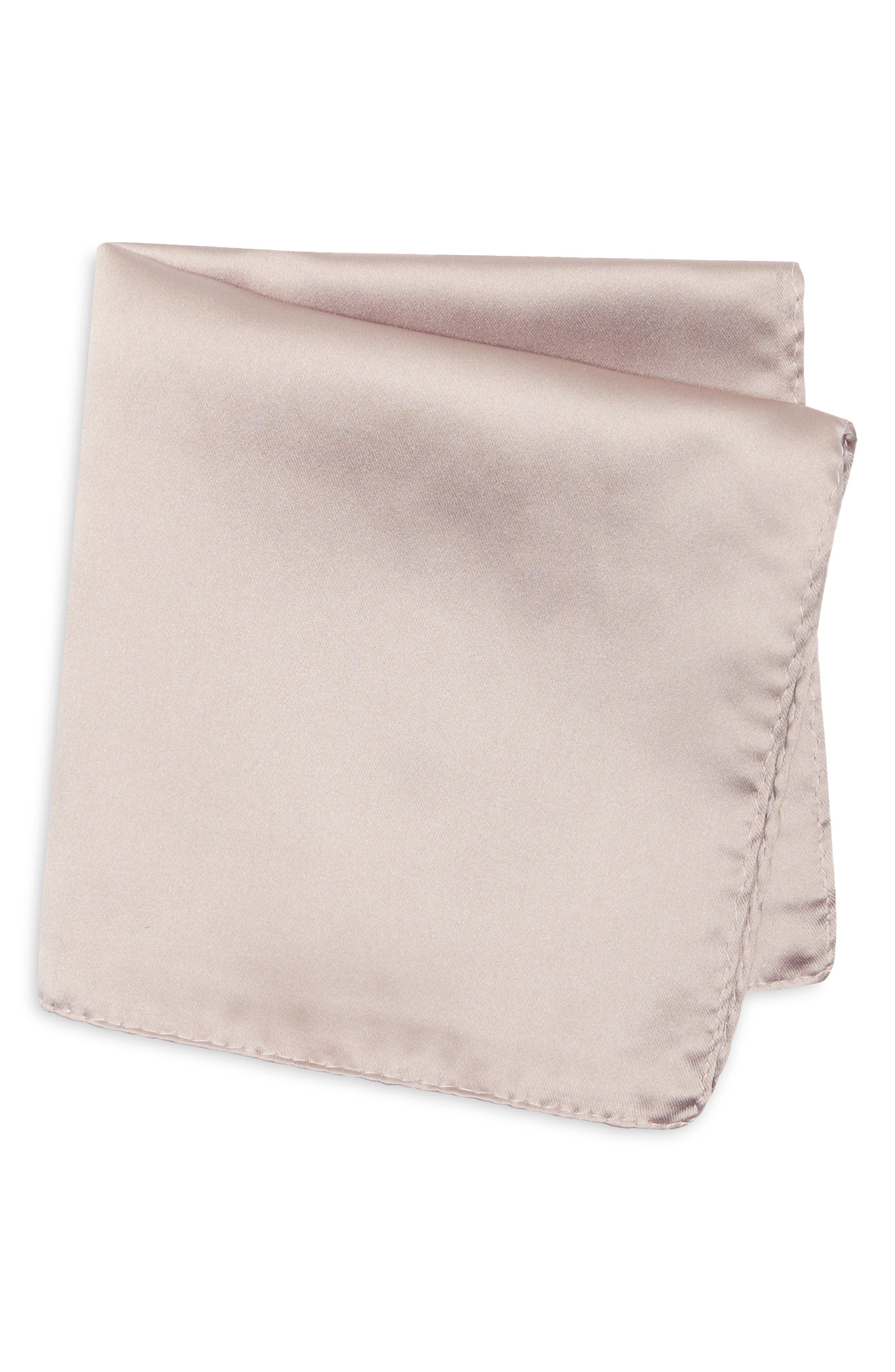 Solid Satin Pocket Square