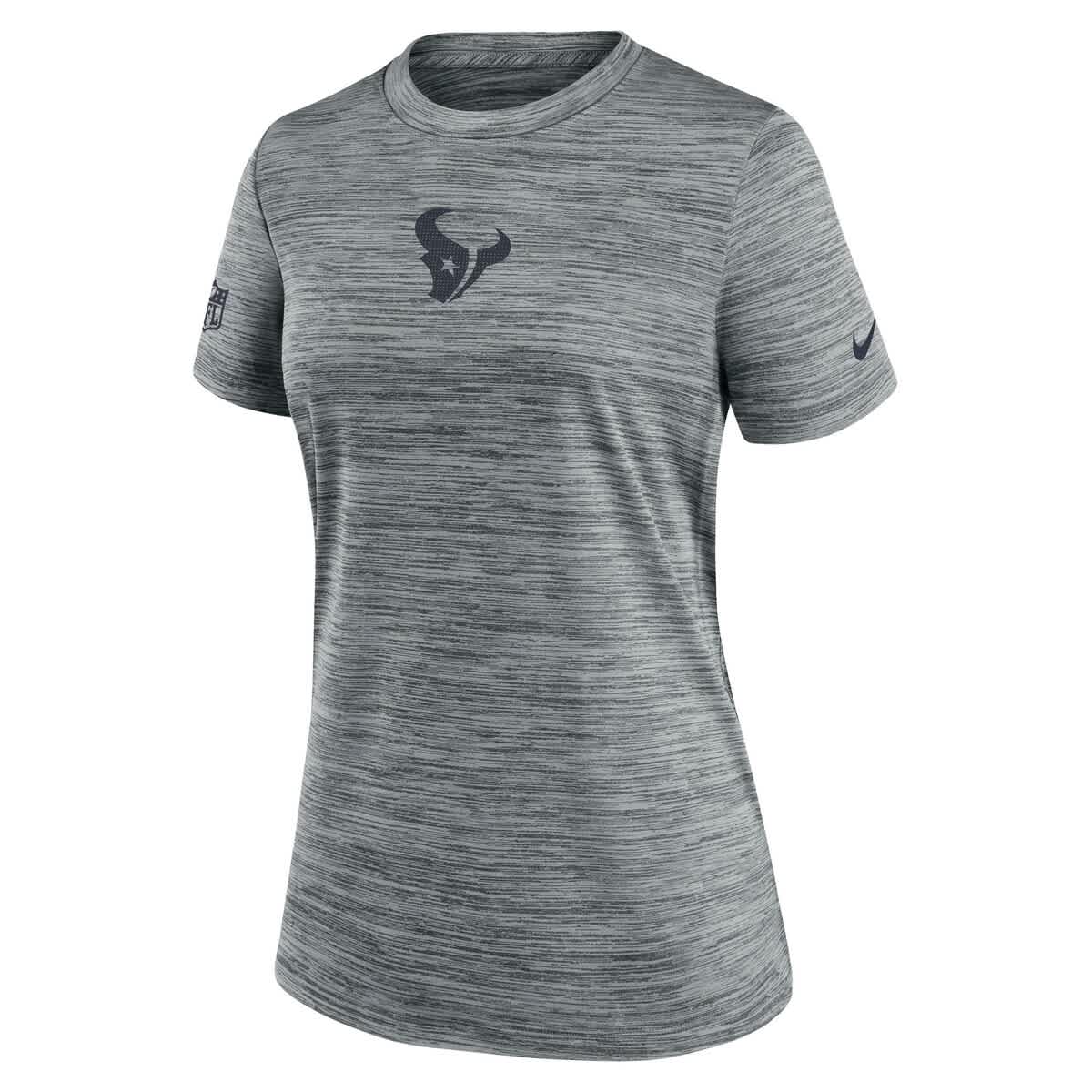 Women's Nike Gray Houston Texans Sideline Velocity Performance T-Shirt - image 2