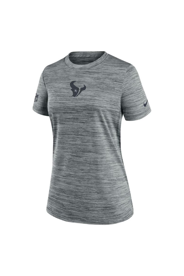 Women's Nike Gray Houston Texans Sideline Velocity Performance T-Shirt, Alternate, color, Gray