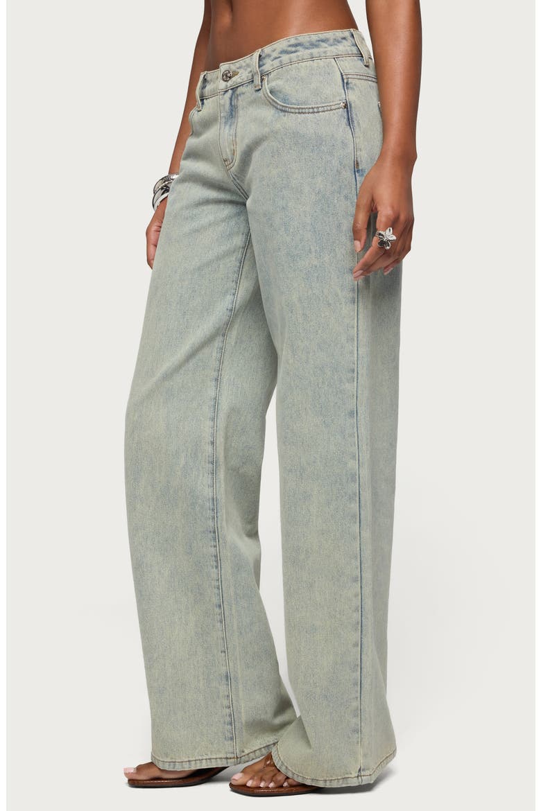 Magda Acid Wash Wide Leg Jeans, Alternate, color, BLUE