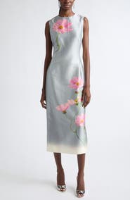 Oscar de la Renta Cosmos Mikako Midi Dress