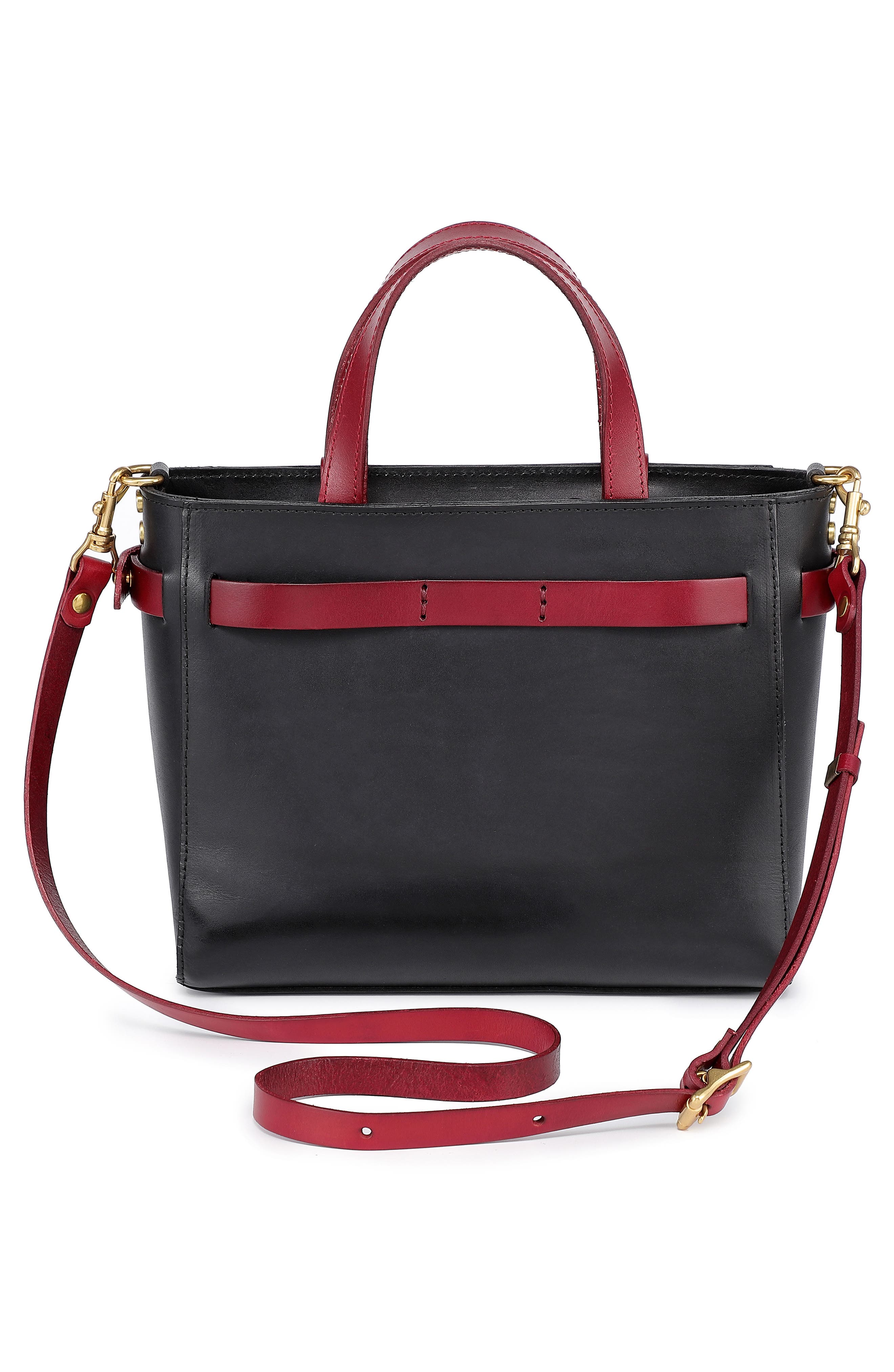 OLD TREND Westland Leather Mini Tote, Alternate, color, Black