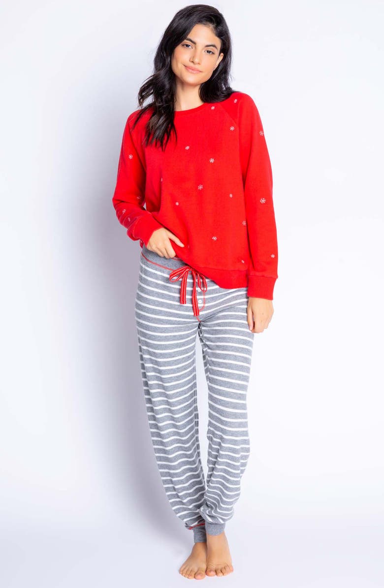 PJ Salvage Joyful Pajama Top, Alternate, color,