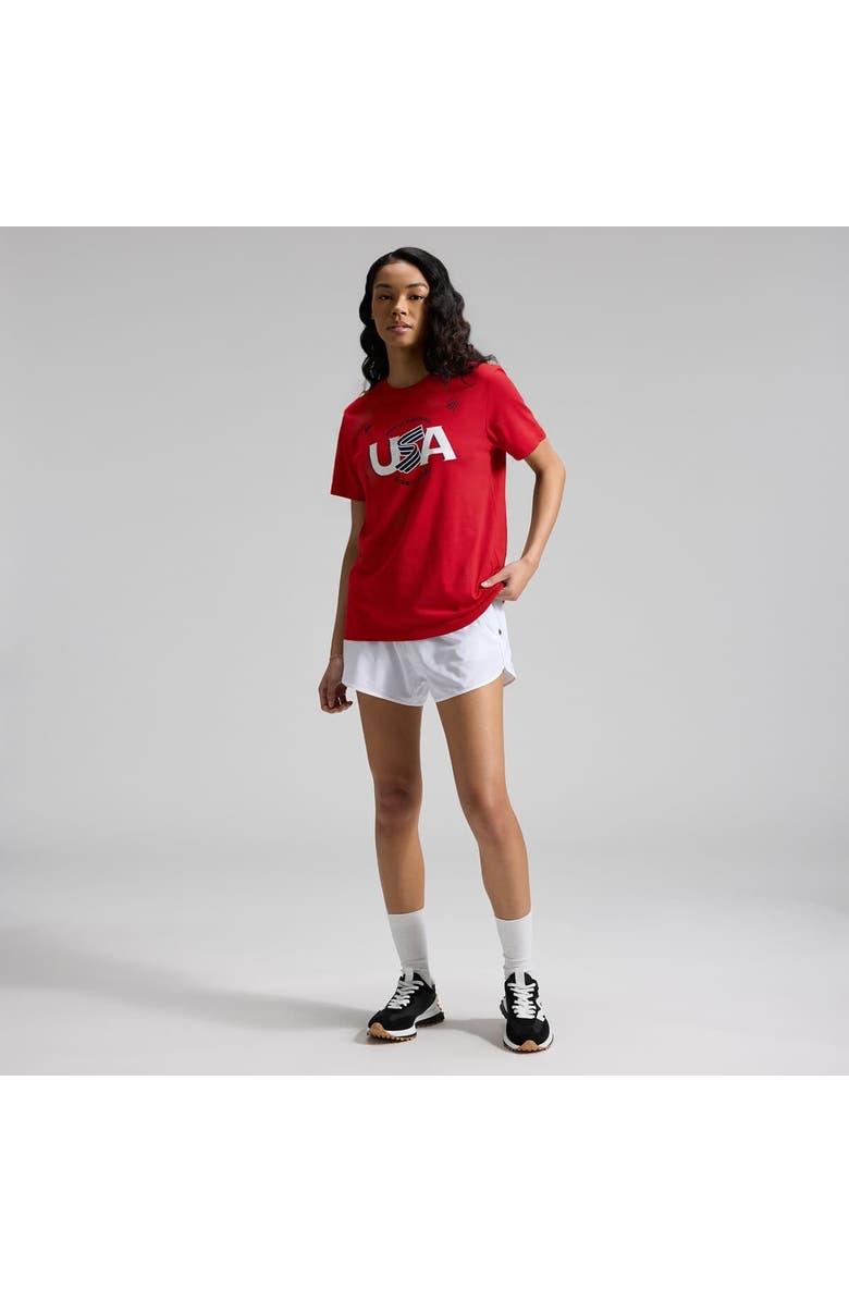 Nike Women's Nike  Red USA Baseball 2026 World Baseball Classic Script T-Shirt, Alternate, color, Red