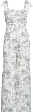 SUGARLIPS Renzo Toile Tie Strap Jumpsuit