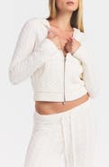 SKIMS Sweater Knit Cable Zip-Up Hoodie