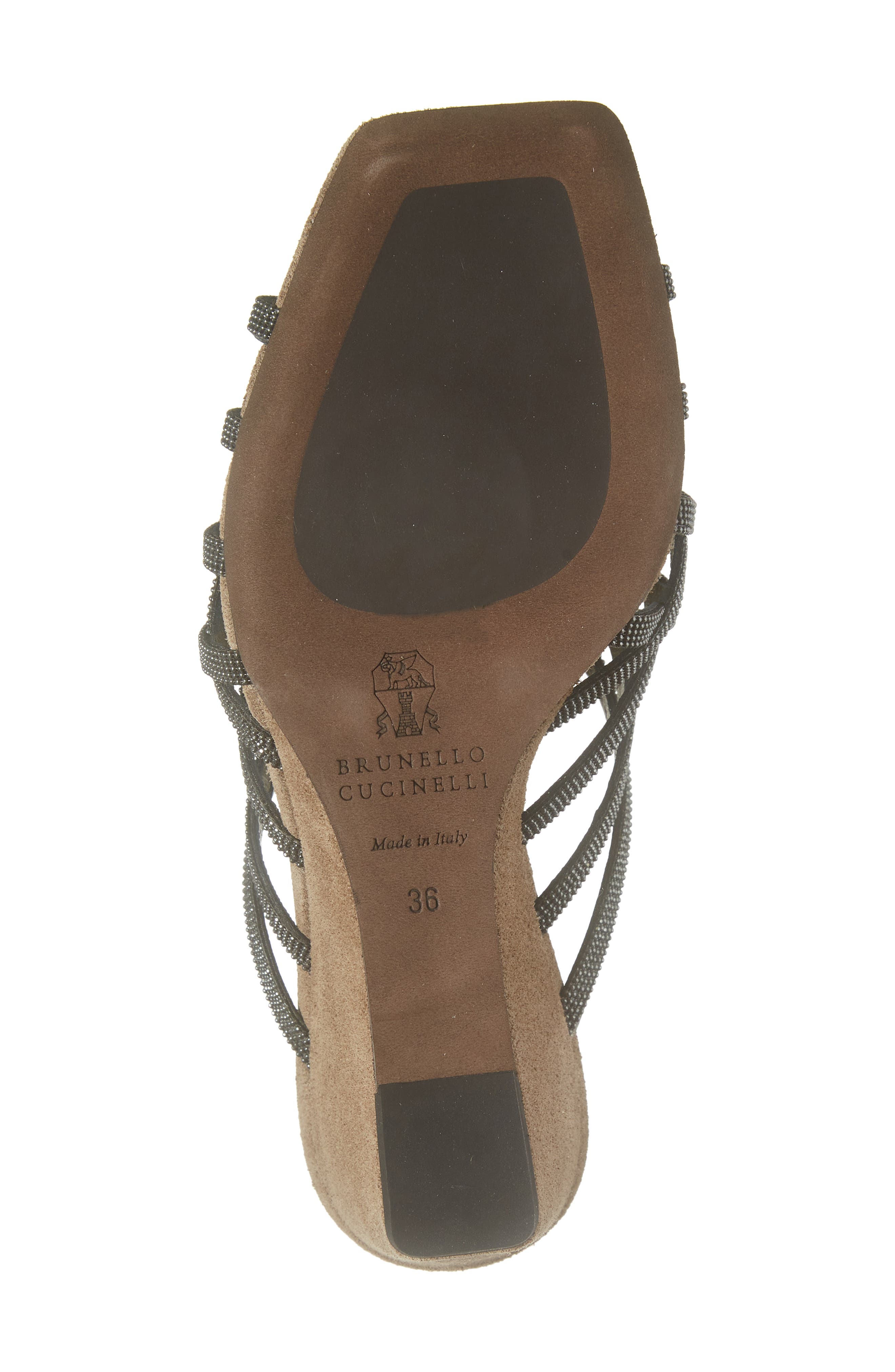 Brunello Cucinelli Cage Wedge Slide Sandal, Alternate, color, 