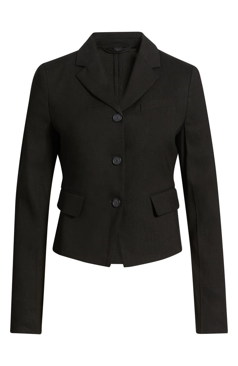 BOSS Jori Linen Blend Jacket, Main, color, Black