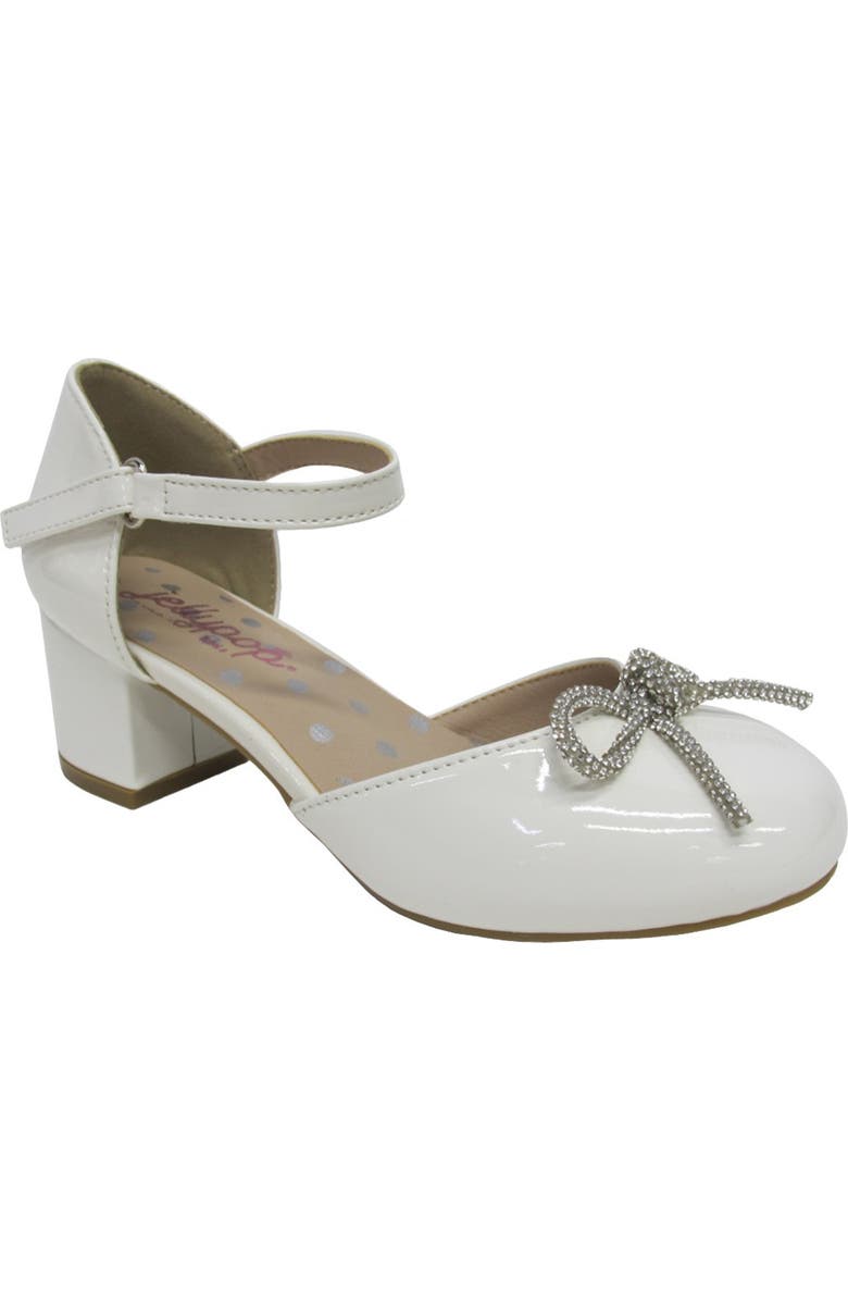 JELLYPOP Kids' Audrina Bow Pump, Main, color, White