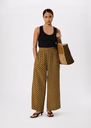 Whistles Ikat Spot Crop Trouser