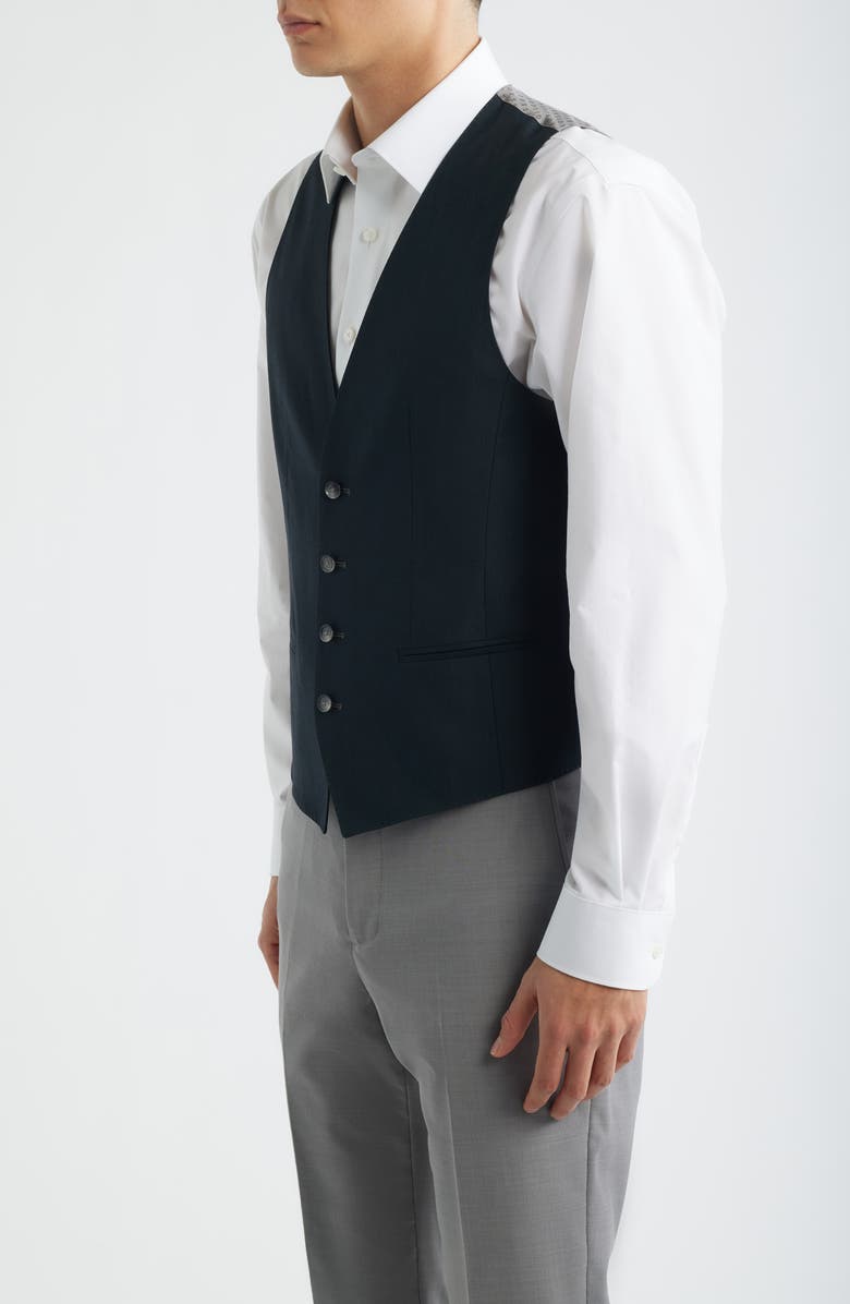 BOSS Huge Virgin Wool Blend Vest, Alternate, color, Open Green