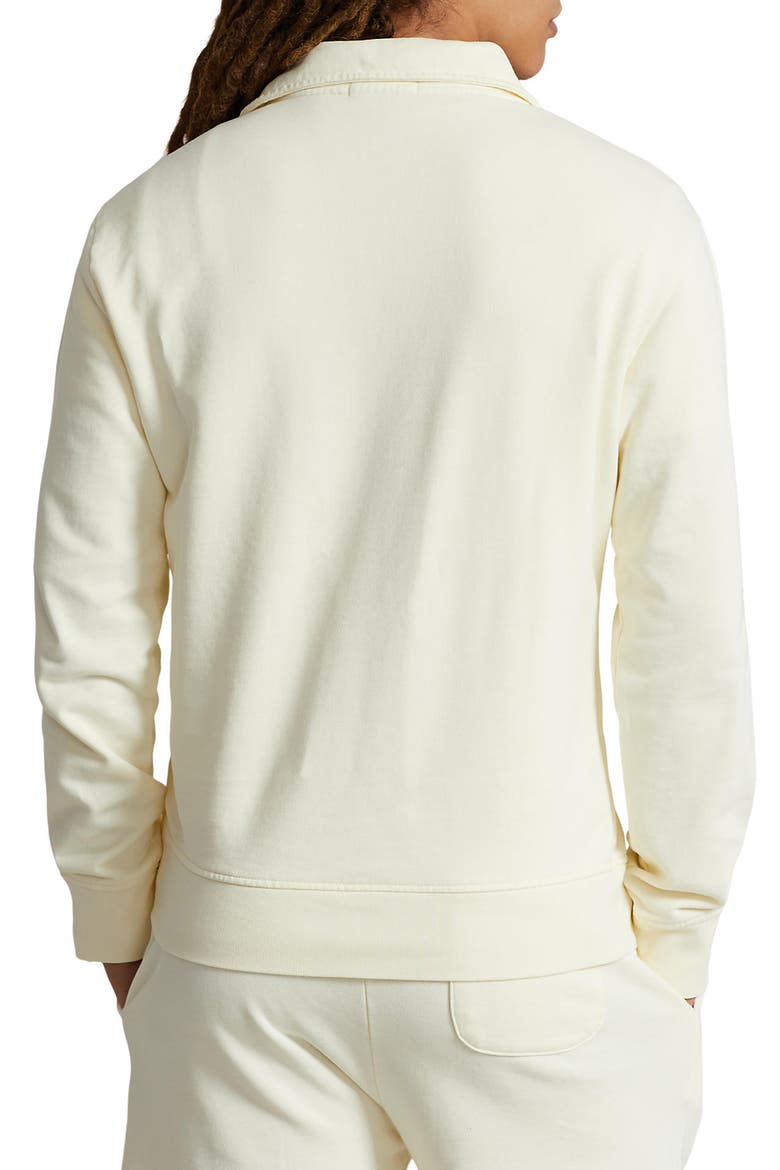 French Terry Quarter Zip Sweatshirt, Alternate, color, CLUBHOUSE CREAM