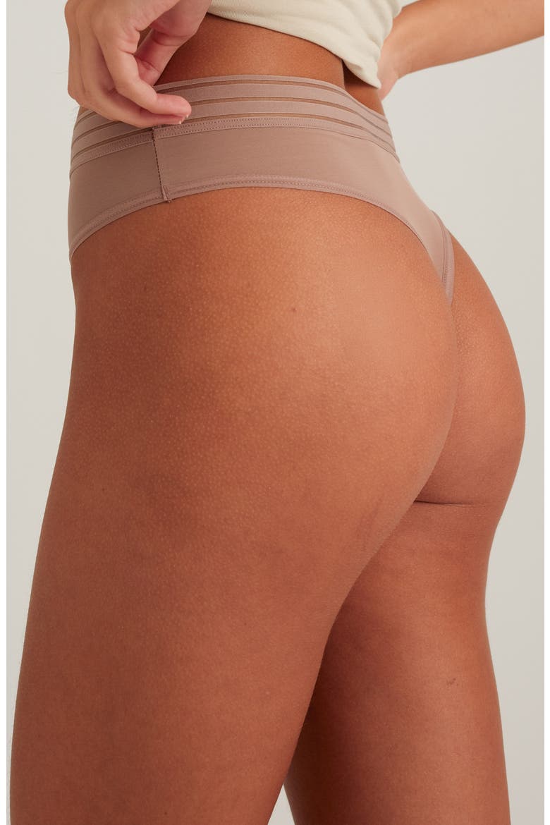 Leakproof Mesh Thong, Alternate, color, MAUVE