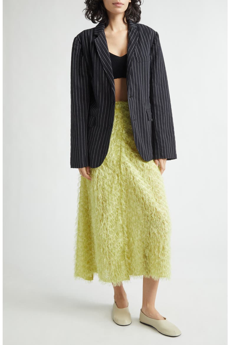 Textured Wrap Skirt, Alternate, color, LIME GREEN