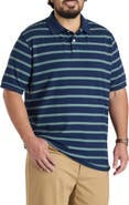 Harbor Bay by DXL Big & Tall Medium Striped Polo Shirt