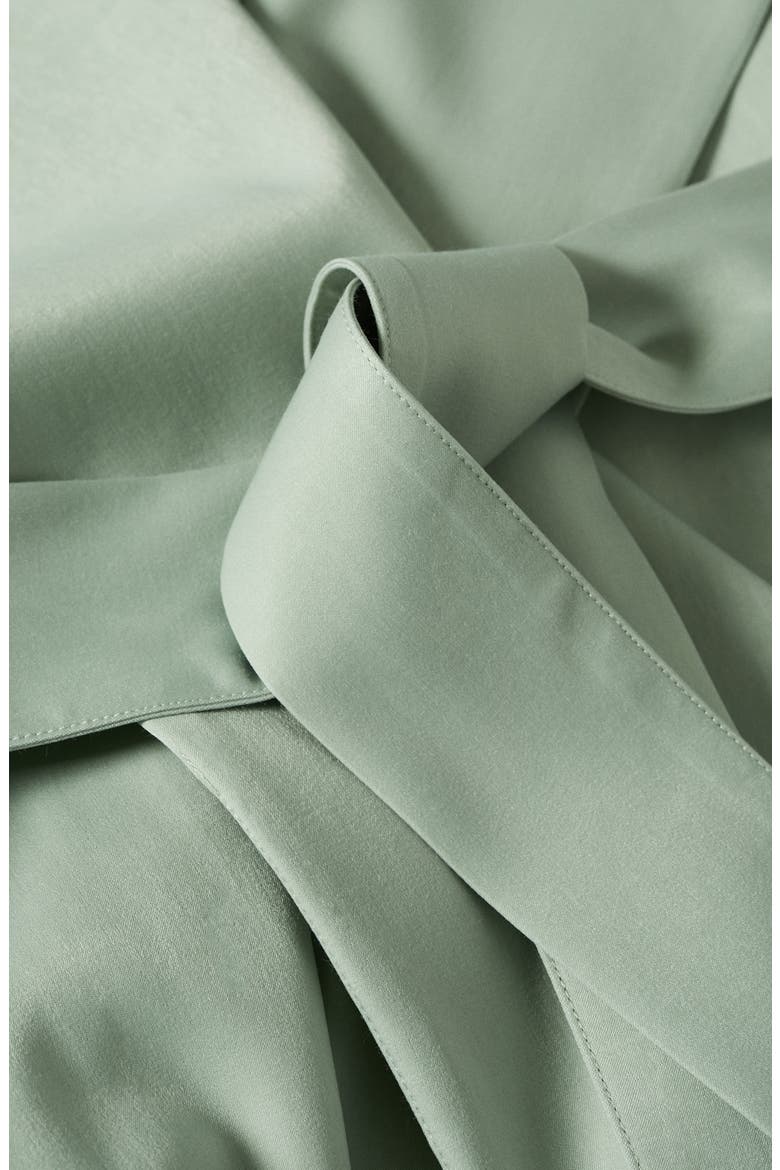 Belted Fluid Trench Coat, Alternate, color, PASTEL GREEN