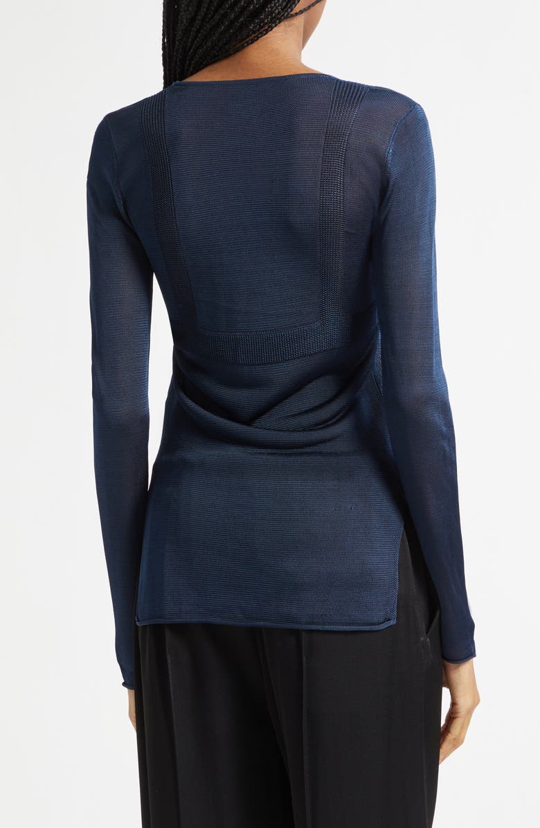 EMILY DAWN LONG Hera Intasia Knit Bra Sweater, Alternate, color, True Navy