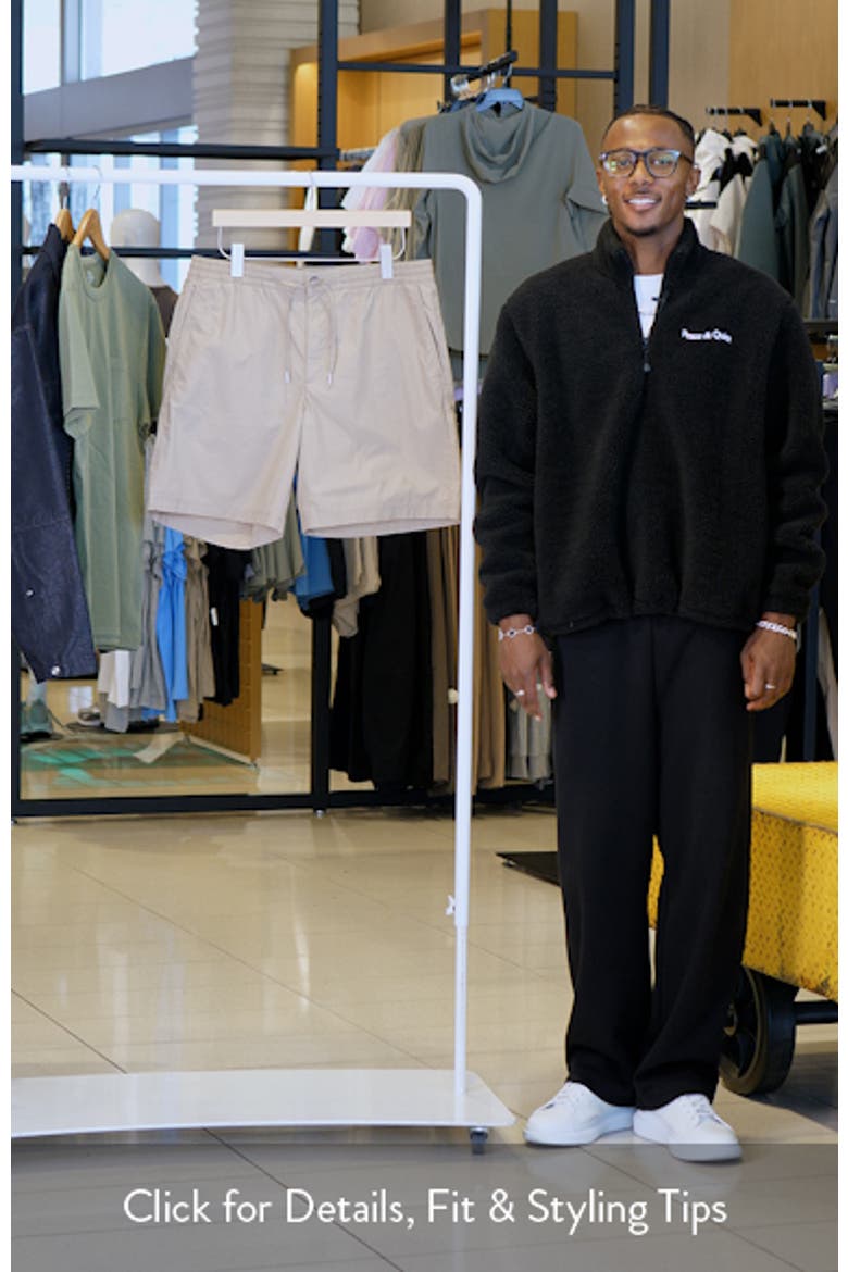 Drawstring Cotton Bermuda Shorts video