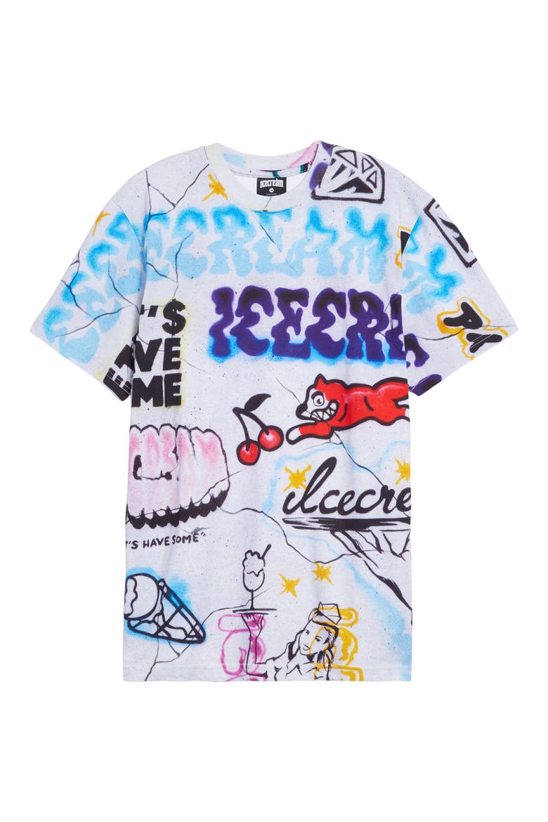 Lion Graphic Tee, Alternate, color, WHITE