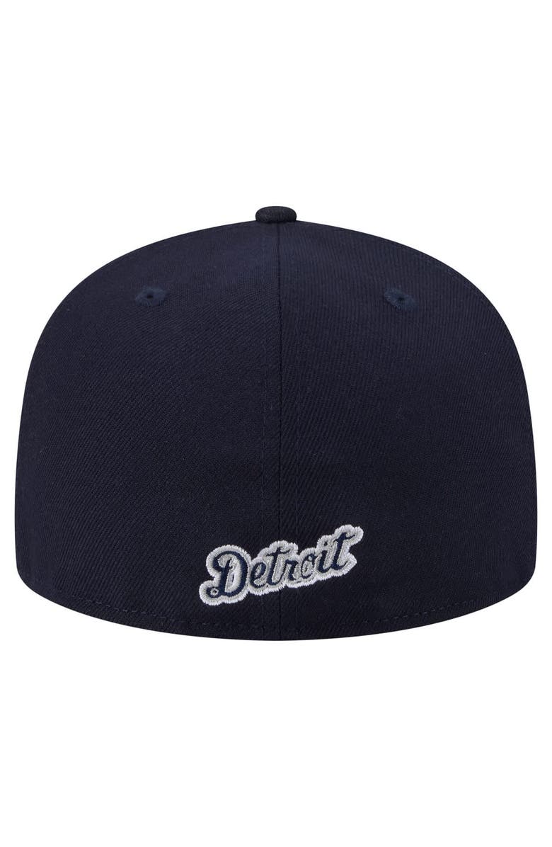 New Era Men's New Era Navy Detroit Tigers Overlap 59FIFTY Fitted Hat, Alternate, color, Navy