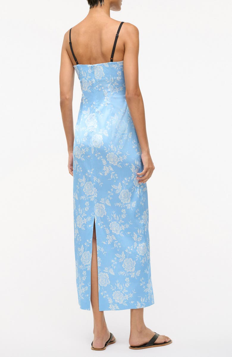 STAUD Carol Print Sleeveless Maxi Dress, Alternate, color, Blue Rose