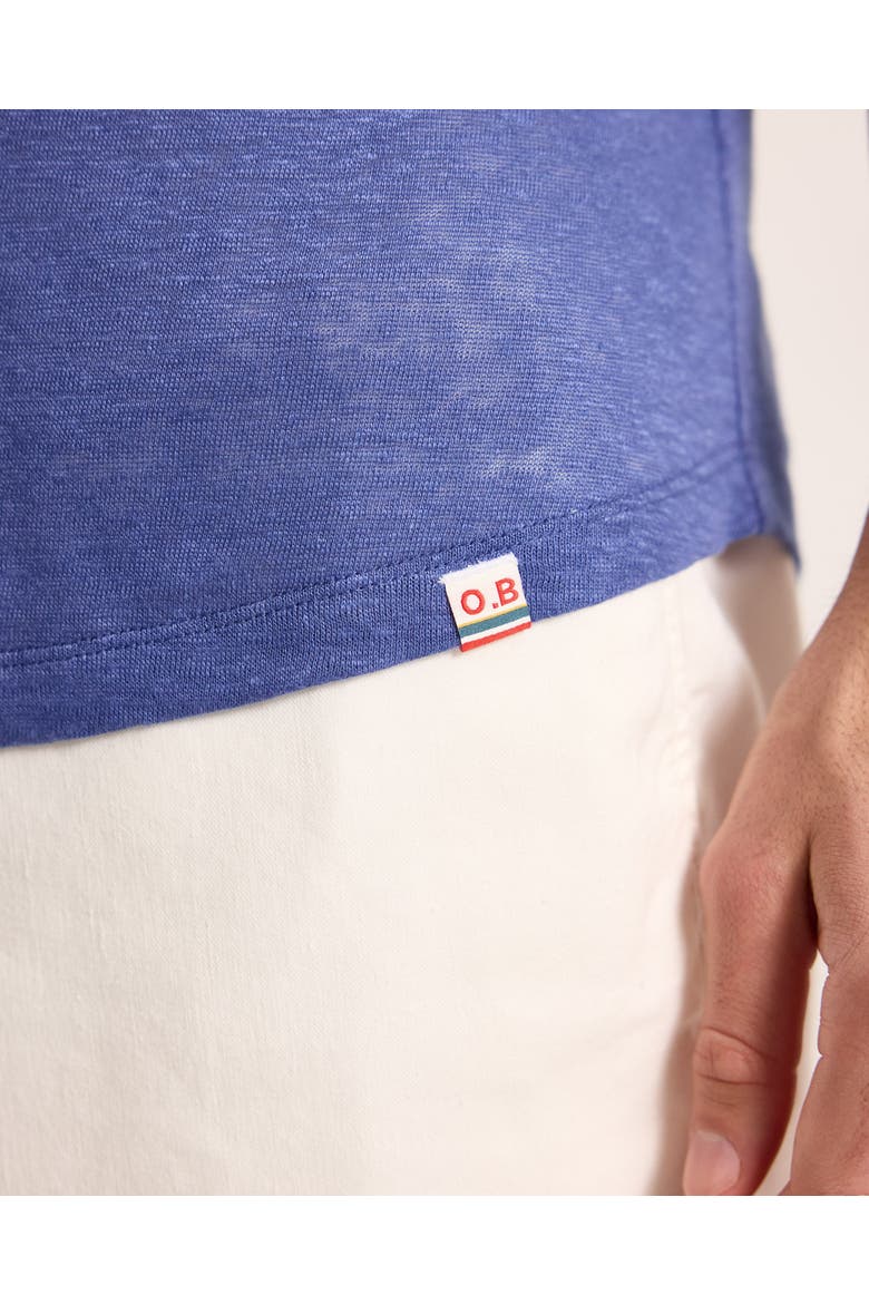 Ob T Linen Tailored Fit Crewneck T-Shirt, Alternate, color, NIGHTFALL BLUE