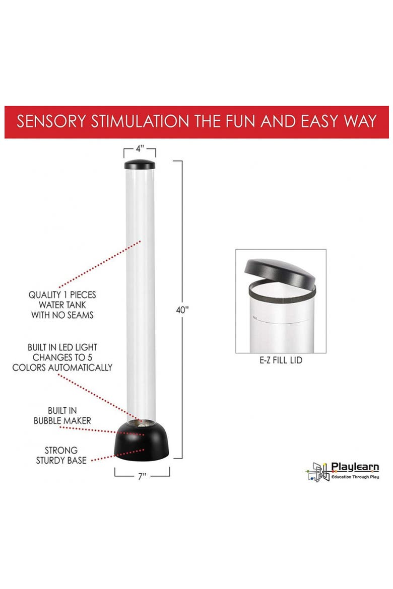 Classic Sensory Bubble Tube, Alternate, color, NO COLOR