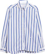 Wales Bonner Daylight Stripe Cotton Poplin Button-Down Shirt