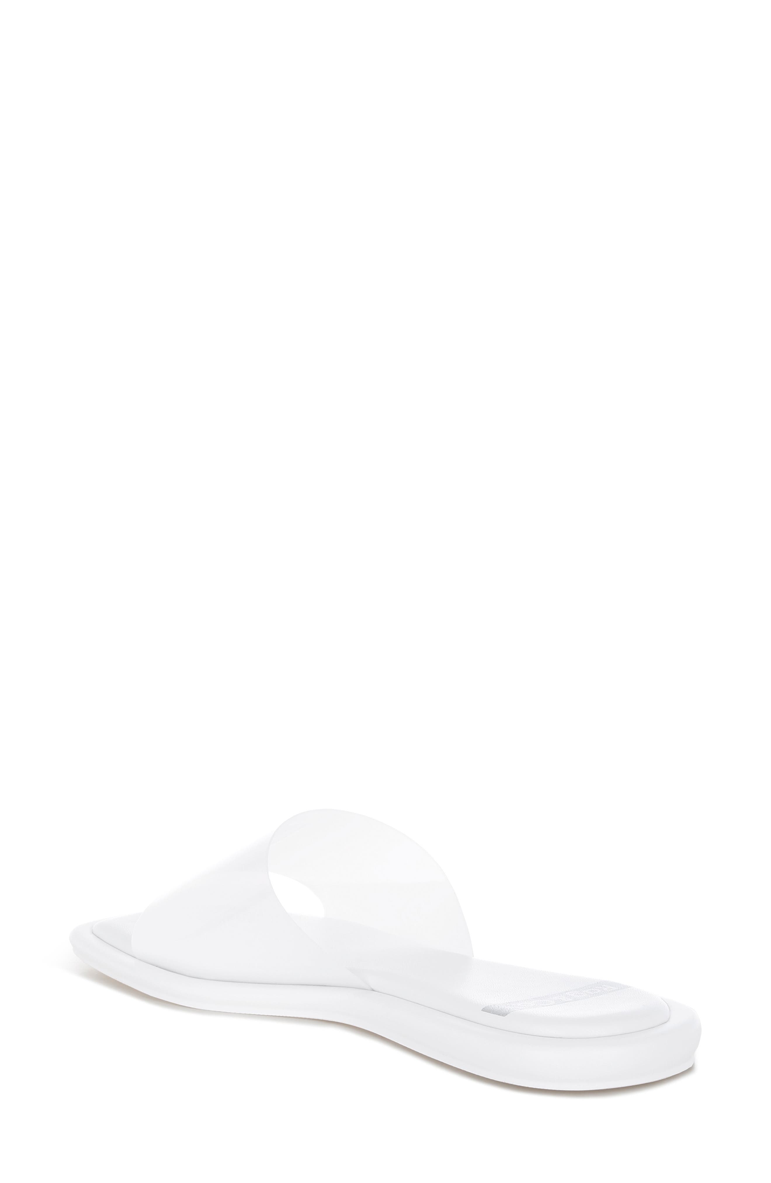 Aponi Slide Sandal, Alternate, color, WHITE
