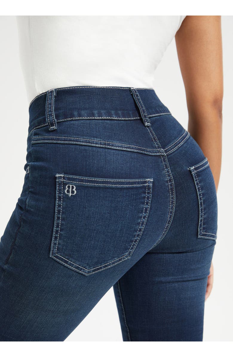 Betabrand Signature Mid Rise Stretch Denim Flare Leg Jeans, Alternate, color, Roma Wash