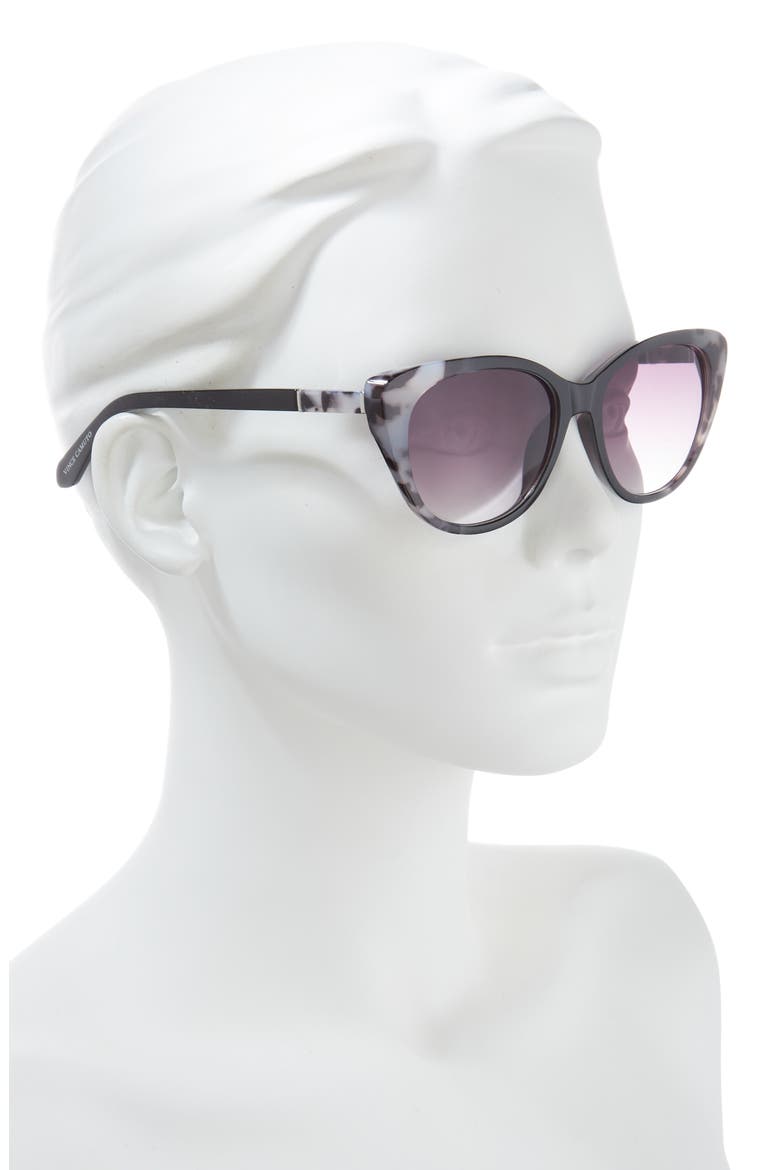 53mm Cat Eye Sunglasses, Alternate, color, BLACK GREY